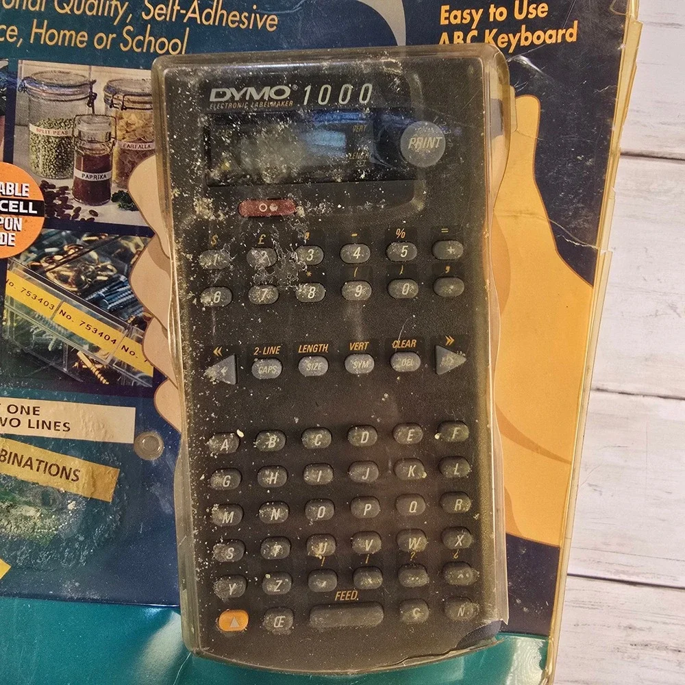 Vintage‎ Dymo 1000 Portable Electronic Labelmaker Esselte 15002 New In Box 1995